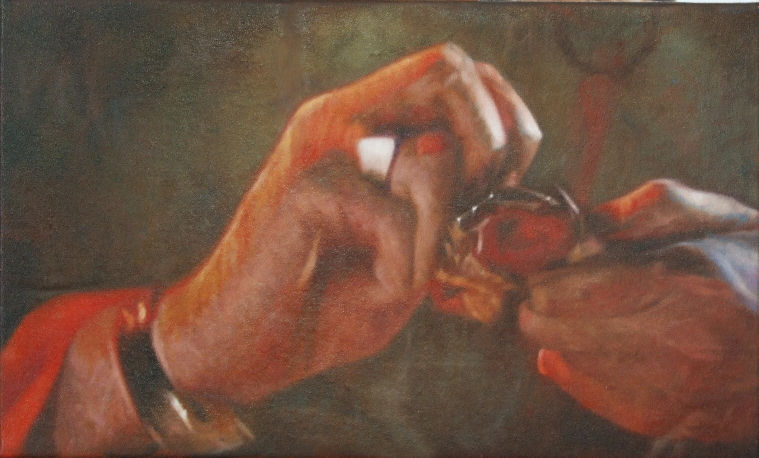 Departures 11, a painting by Australian artist Katherine Edney