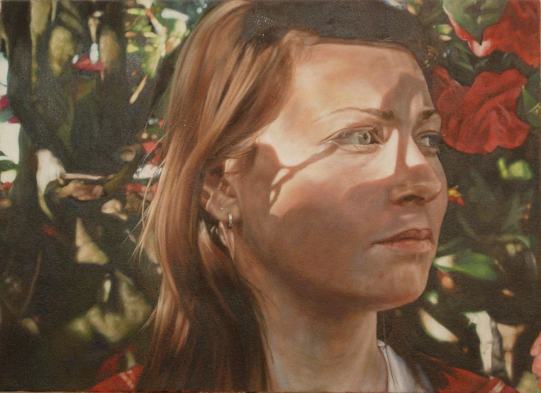 Departures IX (Louise), a painting by Australian artist Katherine Edney