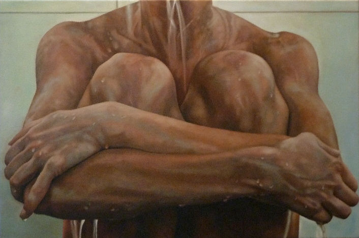 And Down It Pours, a painting by Australian artist Katherine Edney