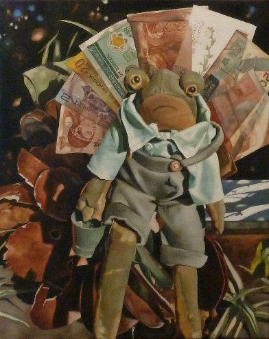 Border Crossing, a painting by Australian artist Katherine Edney