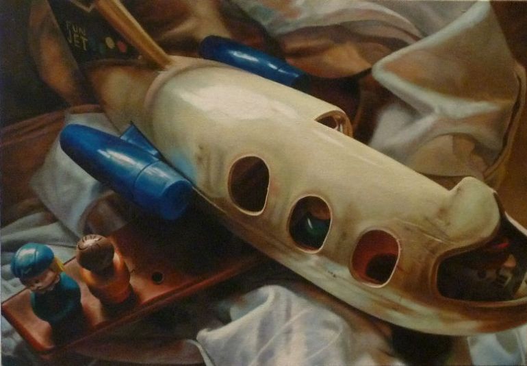 Fun Jet, a painting by Australian artist Katherine Edney