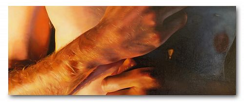 Waiting in the half-light, a painting by Australian artist Katherine Edney