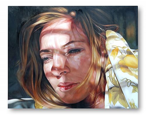 Silent echoes of the past, a painting by Australian artist Katherine Edney