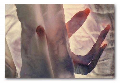 Greetings from the Otherside I, a painting by Australian artist Katherine Edney.