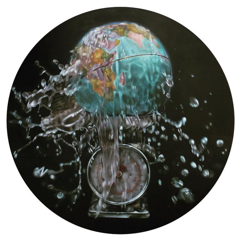 Weight of the World, a painting by Australian artist Katherine Edney