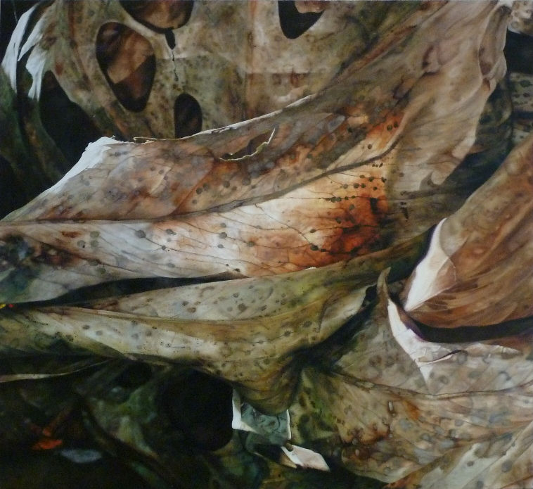 Worrobil is a painting by Australian artist Katherine Edney depicting a micro landscape.