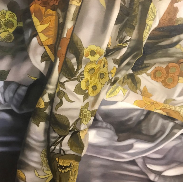 'Flowers on the Bed I', a painting by Australian artist and Archibald Prize finalist Katherine Edney.