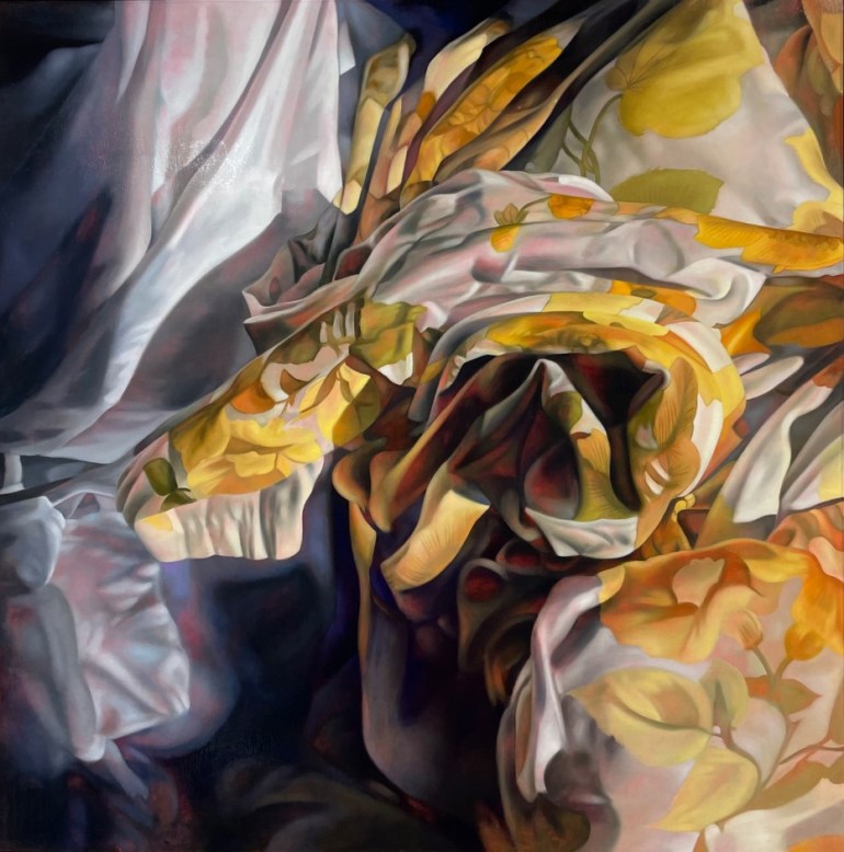 'I Want To Lie In The Clouds With You', a painting by Katherine Edney.